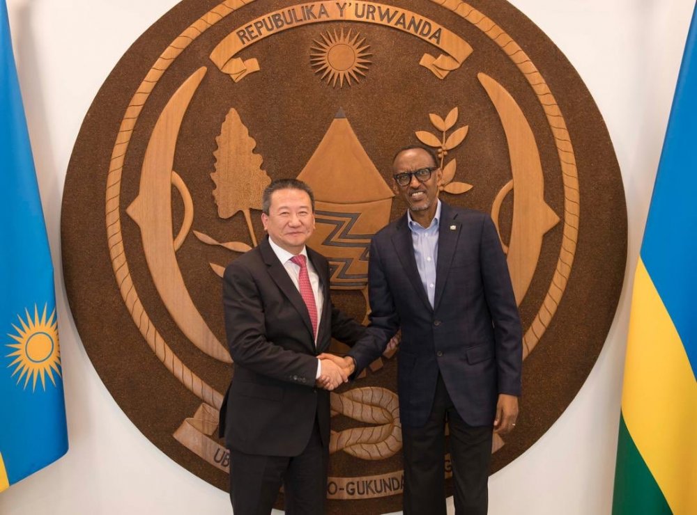 President Paul Kagame received Mr. Huang Xia, the United Nations Secretary General Special Envoy to the Great Lakes Region at Village Urugwiro