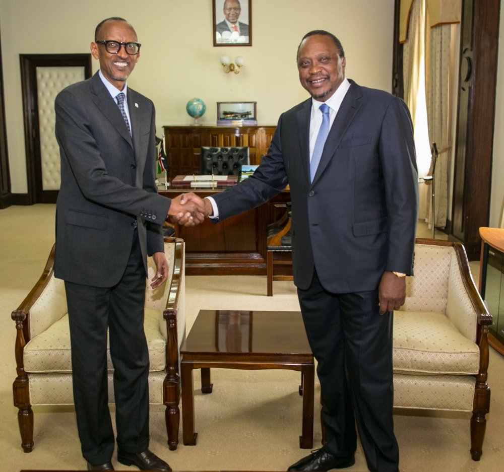 President Paul Kagame has been hosted by his Kenyan counterpart, Uhuru Kenyatta for bilateral talks at State House in Nairobi.