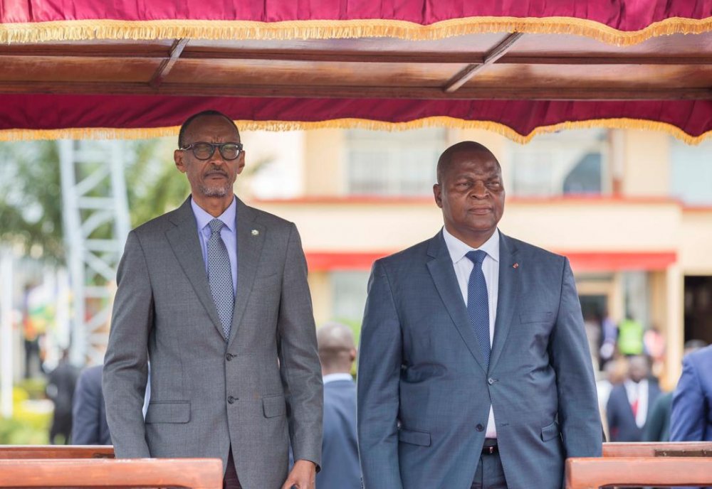 The President of Rwanda Paul Kagame and his counterpart Faustin-Archange Touadera witnessed the signing of several bilateral agreements in Bangui, CAR capital.