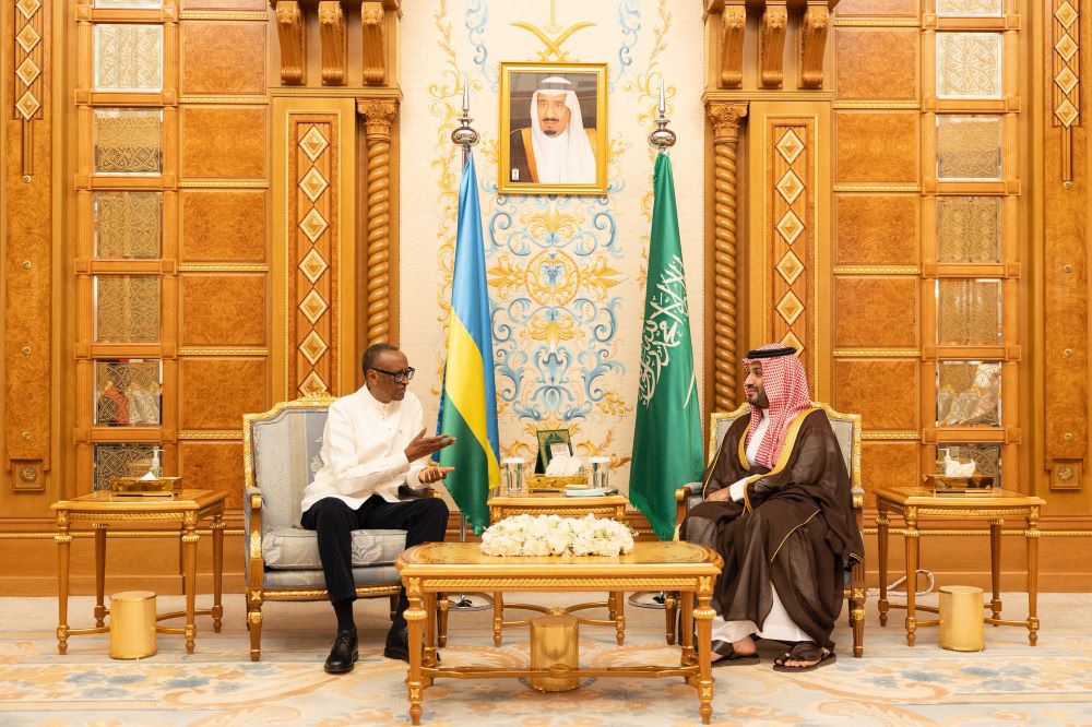 President Kagame began his visit with a bilateral meeting with  Crown Prince Mohammed bin Salman.