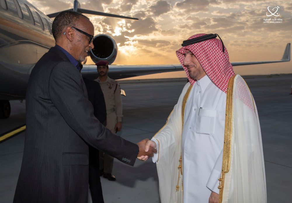 President Kagame arrived in Doha this Tuesday. 