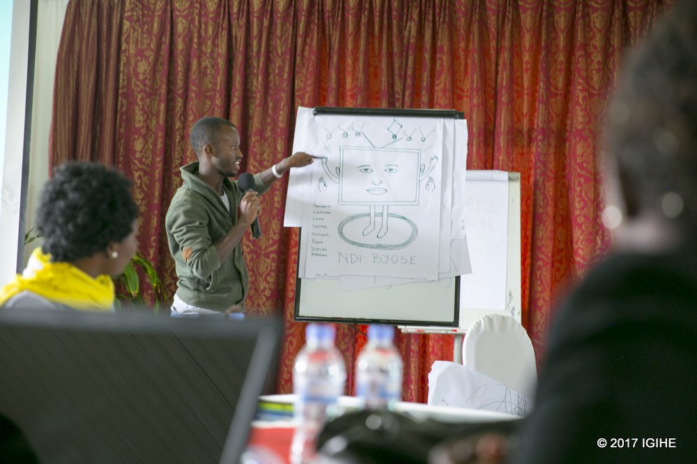 Presentations and illustrations were also encouraged during the workshop