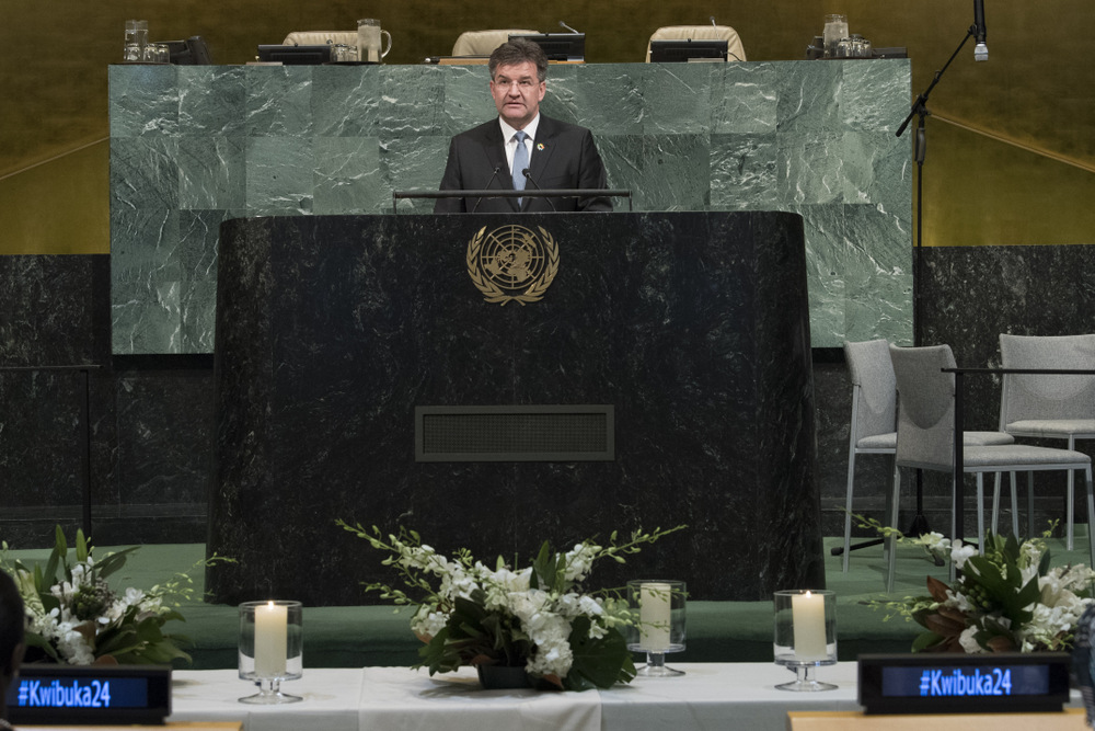 The President of the General Assembly, Mr. Miroslav Lajčák, who was also present at the event, urged the international community to prioritize People before Procedures
