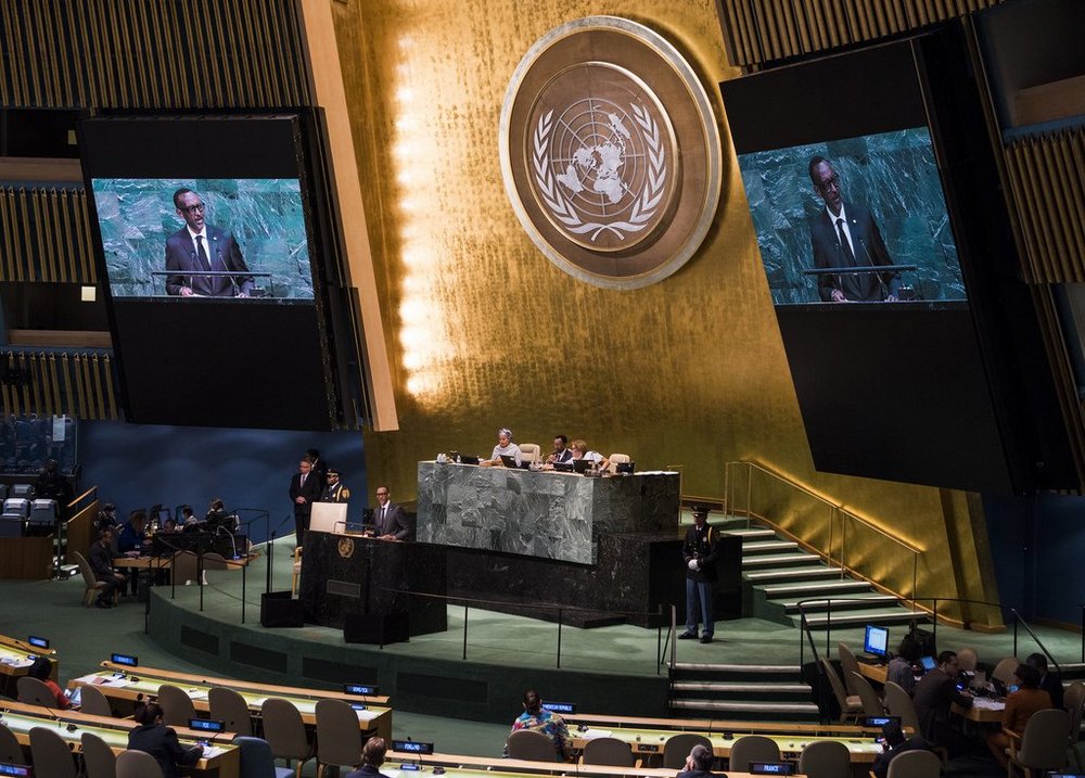 H.E Paul Kagame at the just concluded UNGA