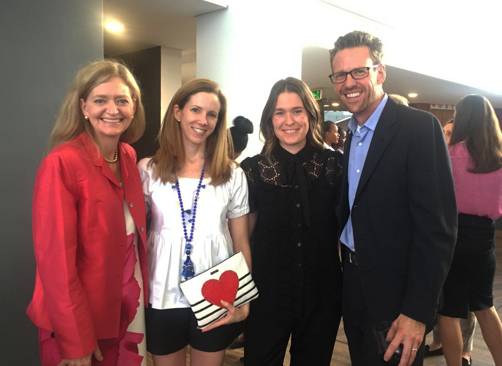 Kate Spade New York Team with Sean Gilley, Director of Karisimbi Business Partners; posing with US Ambassador to Rwanda, Erica Barks-Ruggles