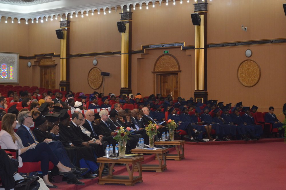 In the University of Tlemcen where the ceremony was held