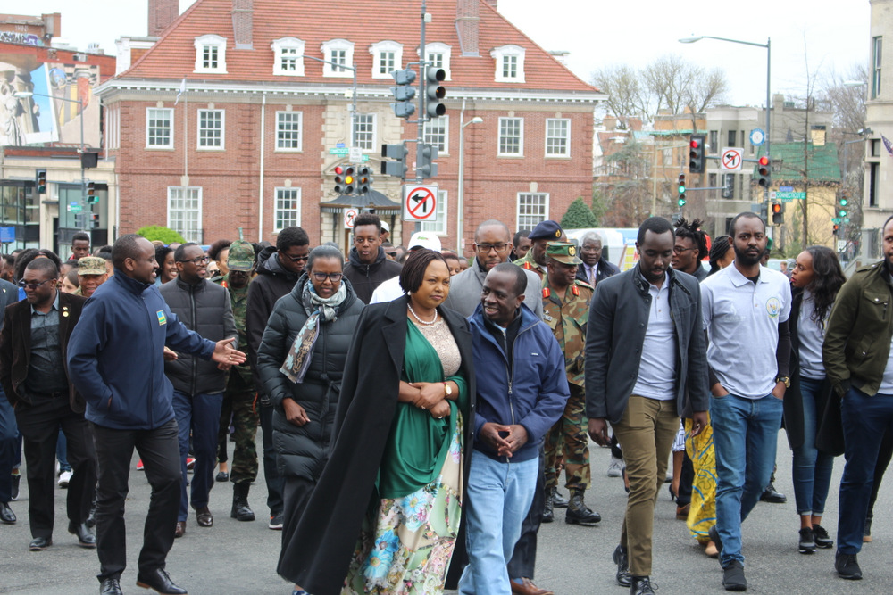 A walk to remember was held, whereby the procession paid tribute to the victims of the Genocide against Tutsi in 1994