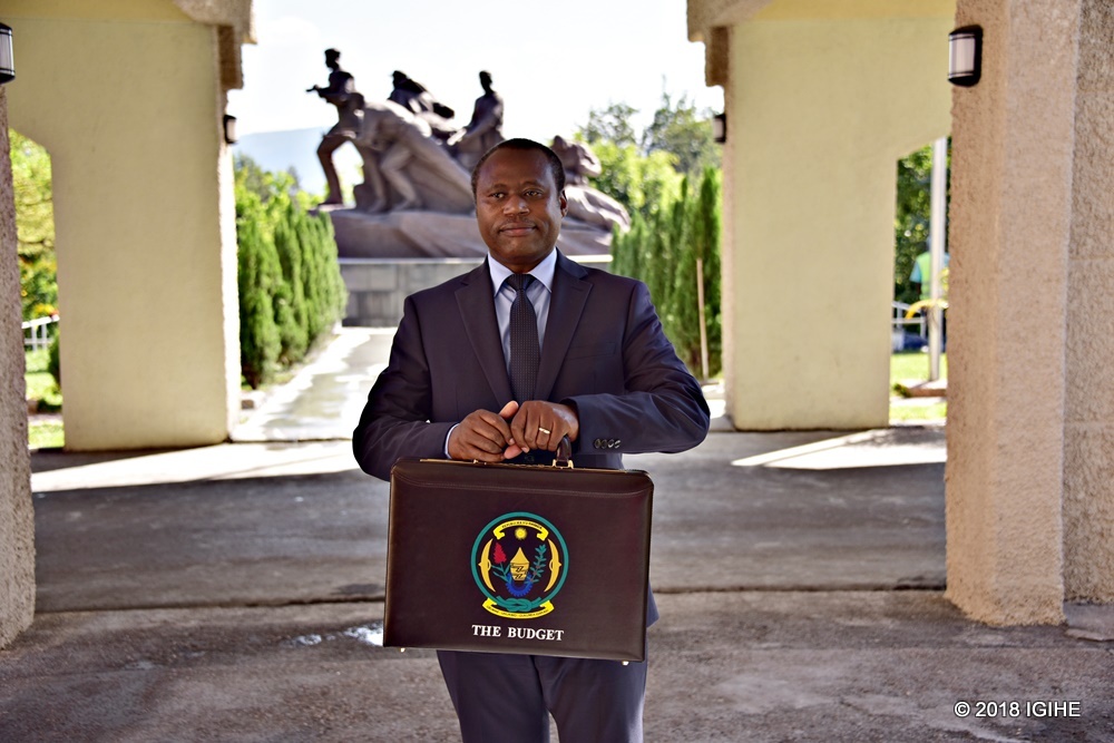 Minister Ndagijimana yesterday read the 2018/2019 National Budget to both chambers of parliament.