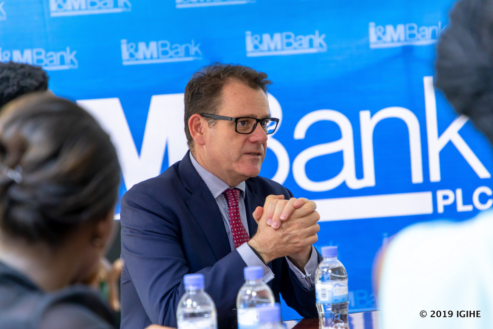 The Managing Director of I&M Bank in Rwanda, Robin Bairstow lauded awarded projects promising transformations among Rwandans