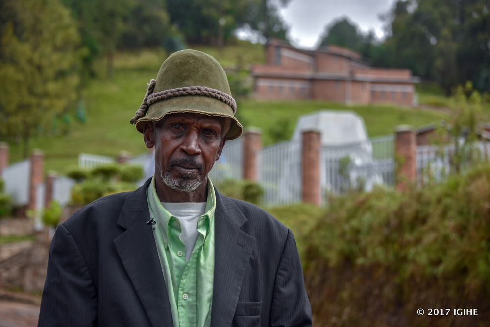 One of survivors of 1994 genocide against the Tutsi in Bisesero.