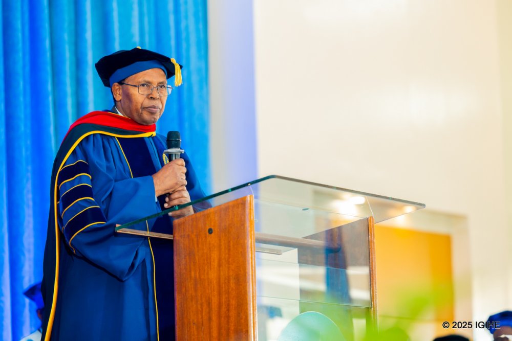 Dr. Hesron Byilingiro, the president of the Rwanda Union Mission and chairperson of the AUCA Council urged graduates to be defined by good conduct.
