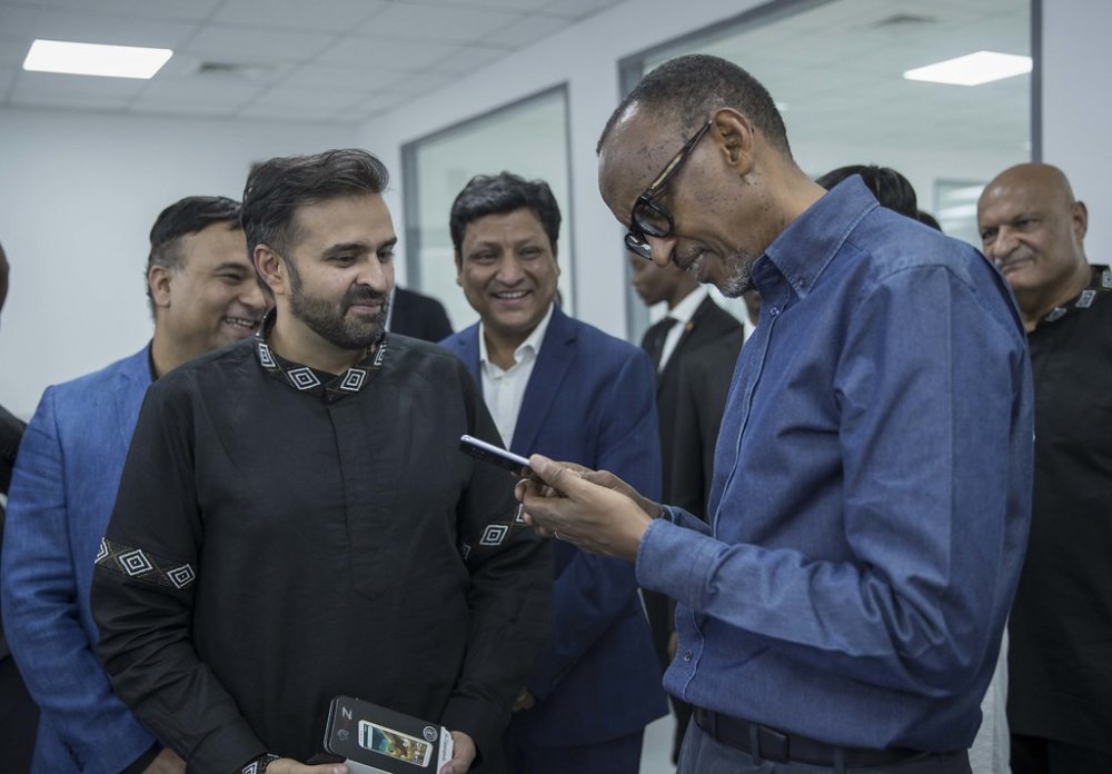  The President said the factory is promising to increase smartphones ownership.