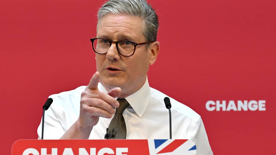 Labour Party Leader and incoming UK Prime Minister Keir Starmer.