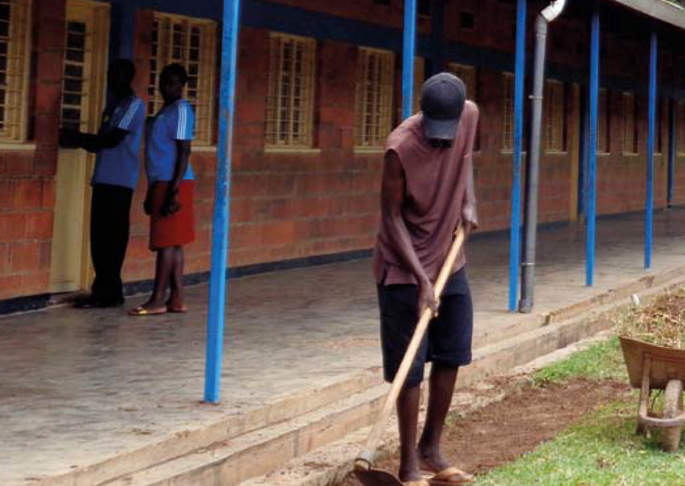 “We have a responsibility to protect our environment and keep our schools and communities clean. Gakwaya told us that for his children to have a good future, he has to make sure he helps keep the planet healthy.” Aline Niyonkuru (17) and Francois D’Assise (17)