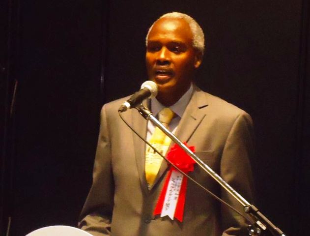 Amb. Dr. Charles Murigande addressing participants at the opening of the 2014 SCAJ Conference and exhibition, Tokyo Japan.