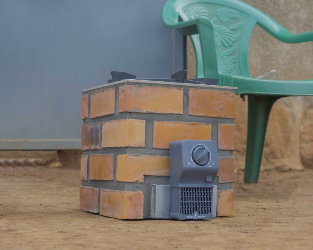 A modern eco-friendly stove manufactured by Bio Masters.