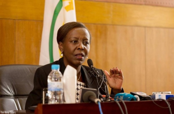 The Minister of Foreign Affairs, Louise Mushikiwabo