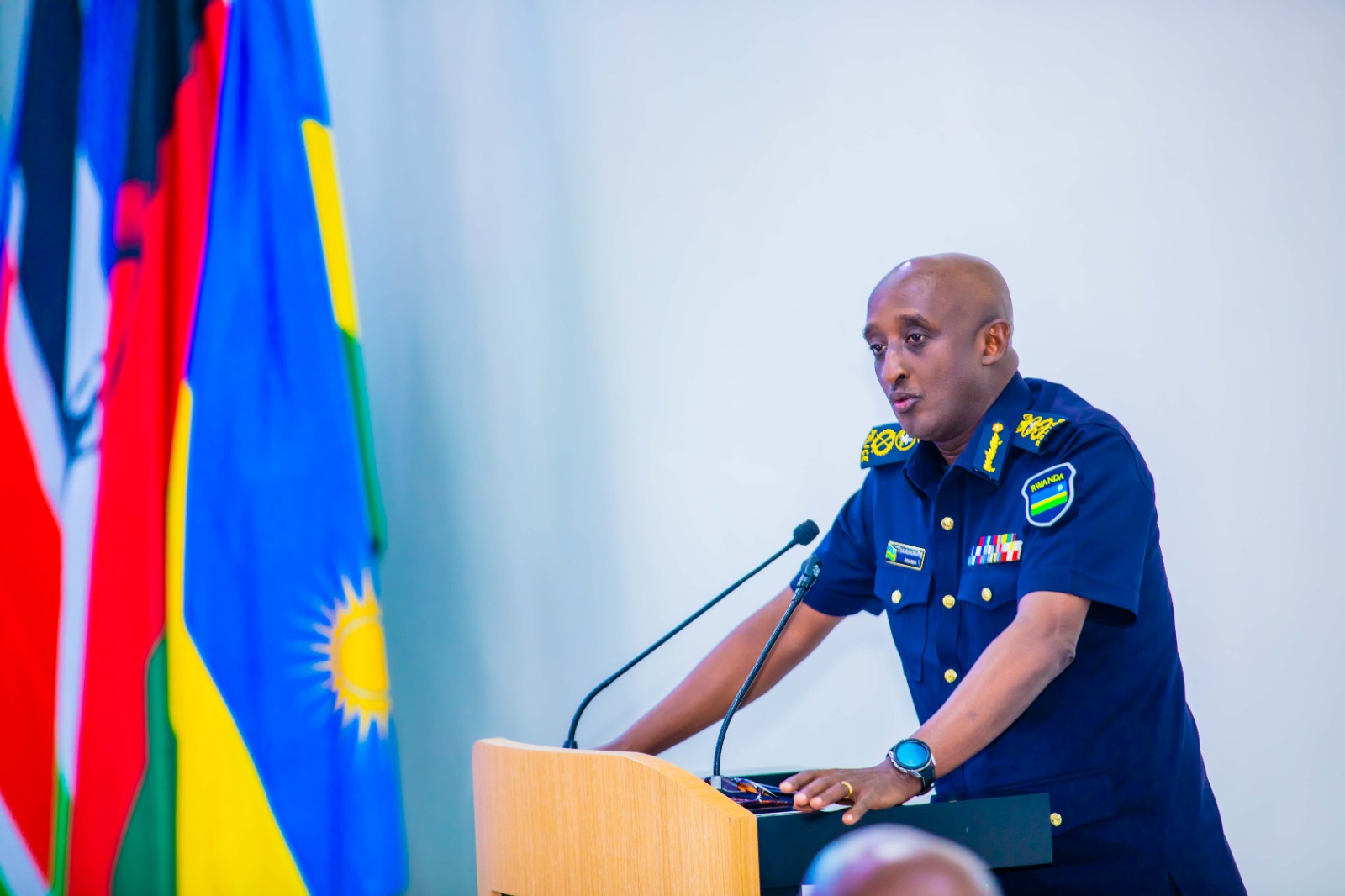 The Inspector General of Police, CG Felix Namuhoranye, challenged the idea of solely attributing the failure of protecting civilians to the "International Community."