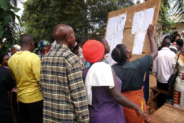 Election Day 28 November 2011 in Bunia, Democratic Republic of the Congo (DRC).