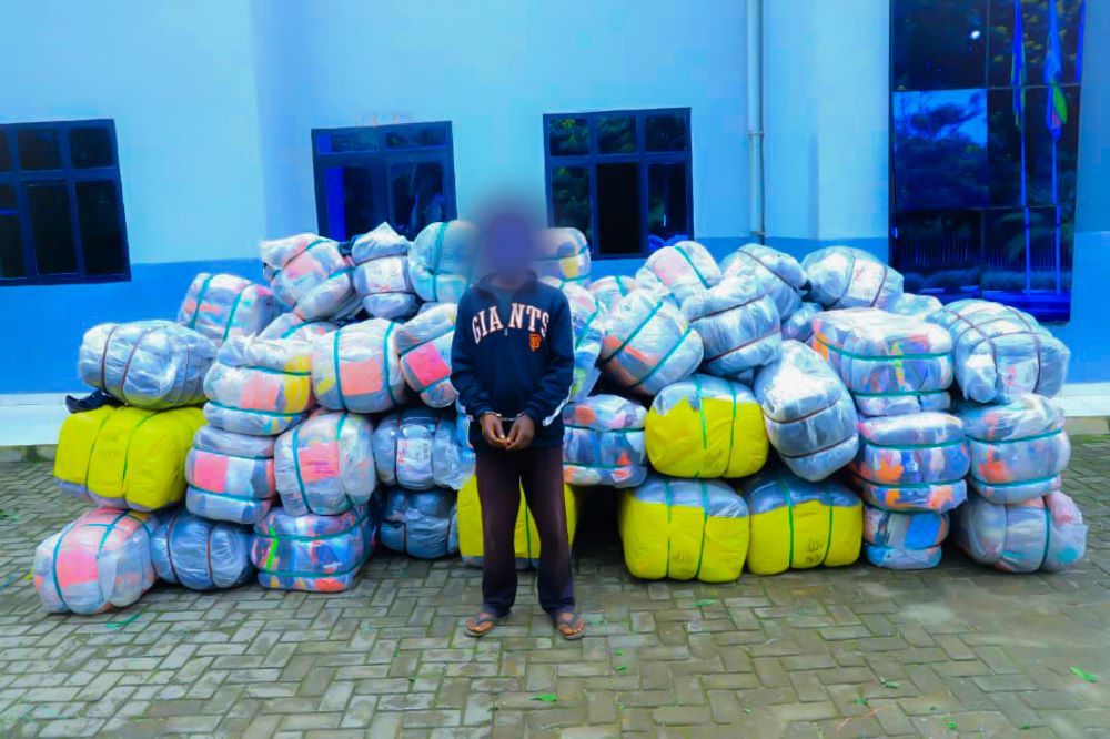 The suspect, who claimed that he was paid Rwf50,000 to keep the goods, disclosed that the bales were sneaked into Rwanda, recently, by a notorious smuggler, who is yet to be arrested.