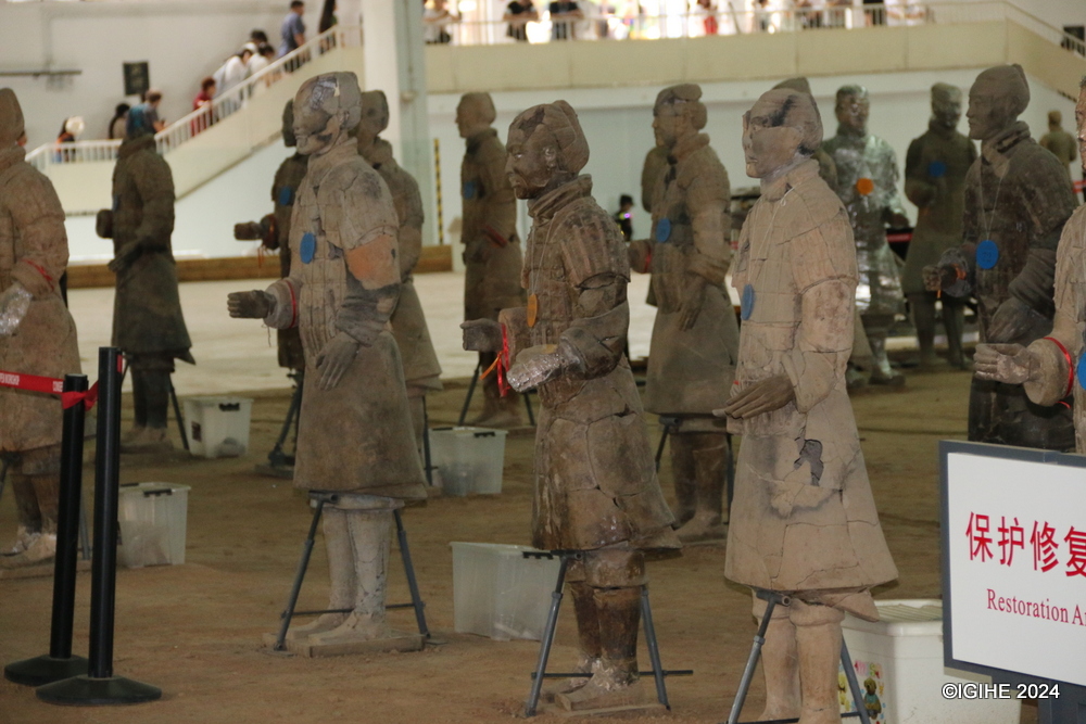 This place is dedicated for restoration of damaged terracotta warrior figures.