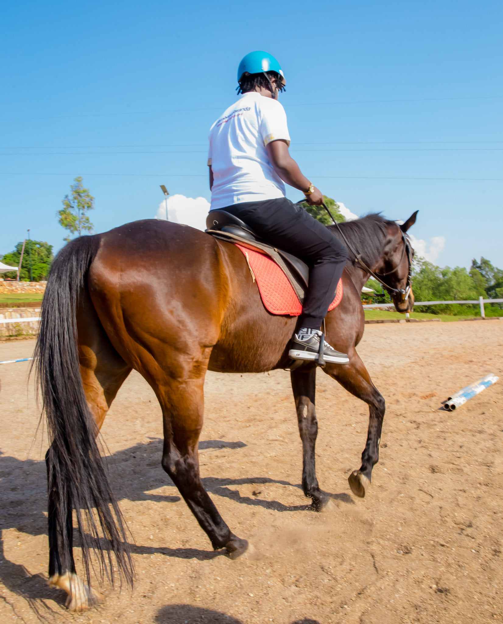 Horse riding is a popular activity at Fazenda Sengha.