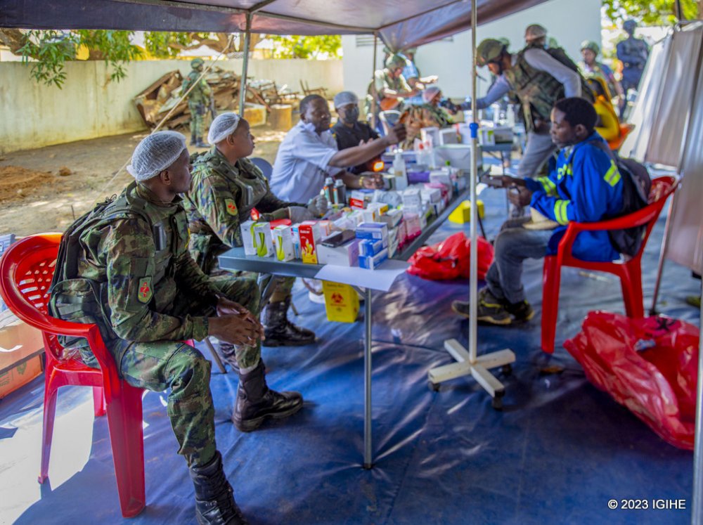 A medical outreach exercise was jointly conducted by the RSF and Mozambican forces in Mocimboa da Praia city on Saturday, December 16.
