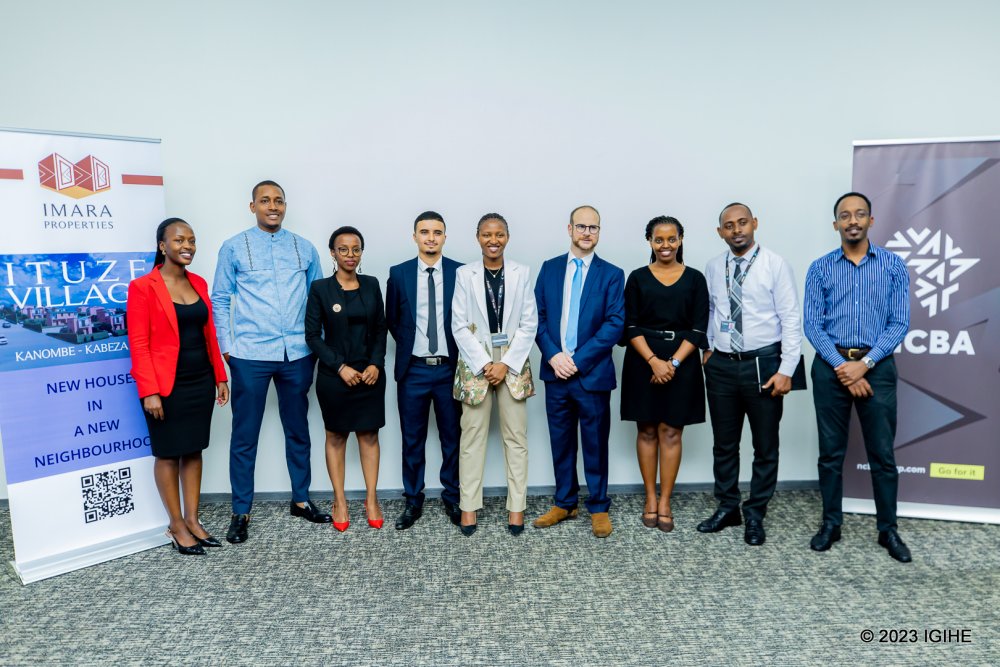 Staff and founders of Imara Properties in a group photo at the unveiling of Ituze Village project.