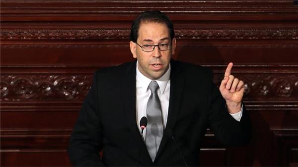 New Tunisian Prime Minister-designate, Youssef Chahed, delivers a speech during a plenary session to vote confidence on the new Government in Tunis, Tunisia