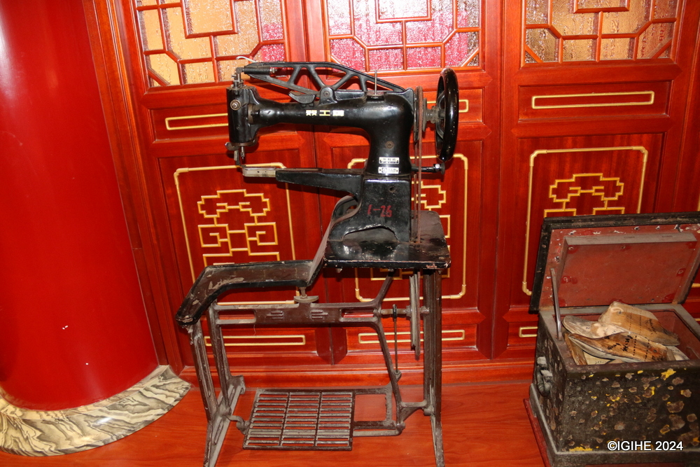 Different machines used to make shoes are also displayed inside the museum.