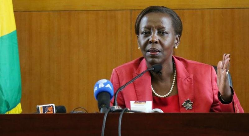 The Minister of Foreign Affairs, Louise Mushikiwabo