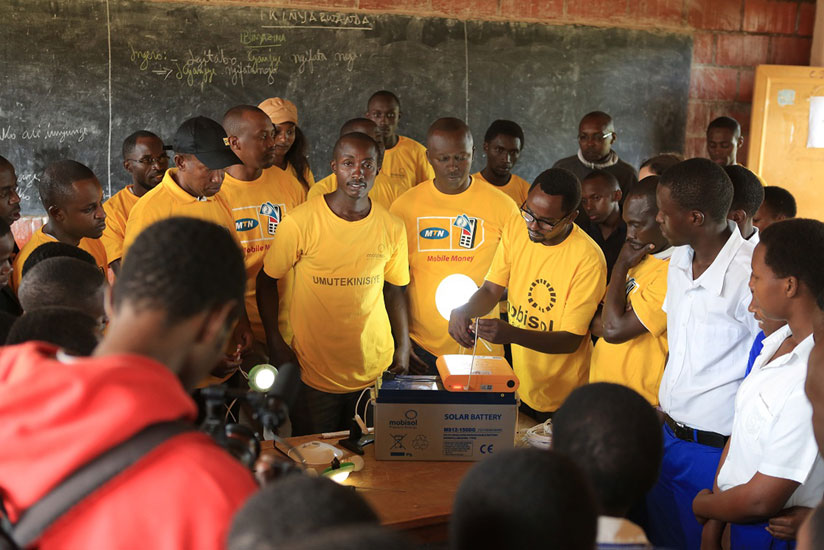 MTN Rwanda employees will also construct three classrooms, as well as installing solar panels and water tanks to enable access to clean water.