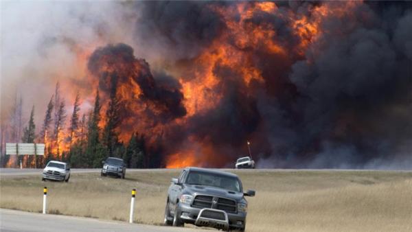 Low humidity, high temperatures, gusty winds are helping fan flames in ares fried out by drought