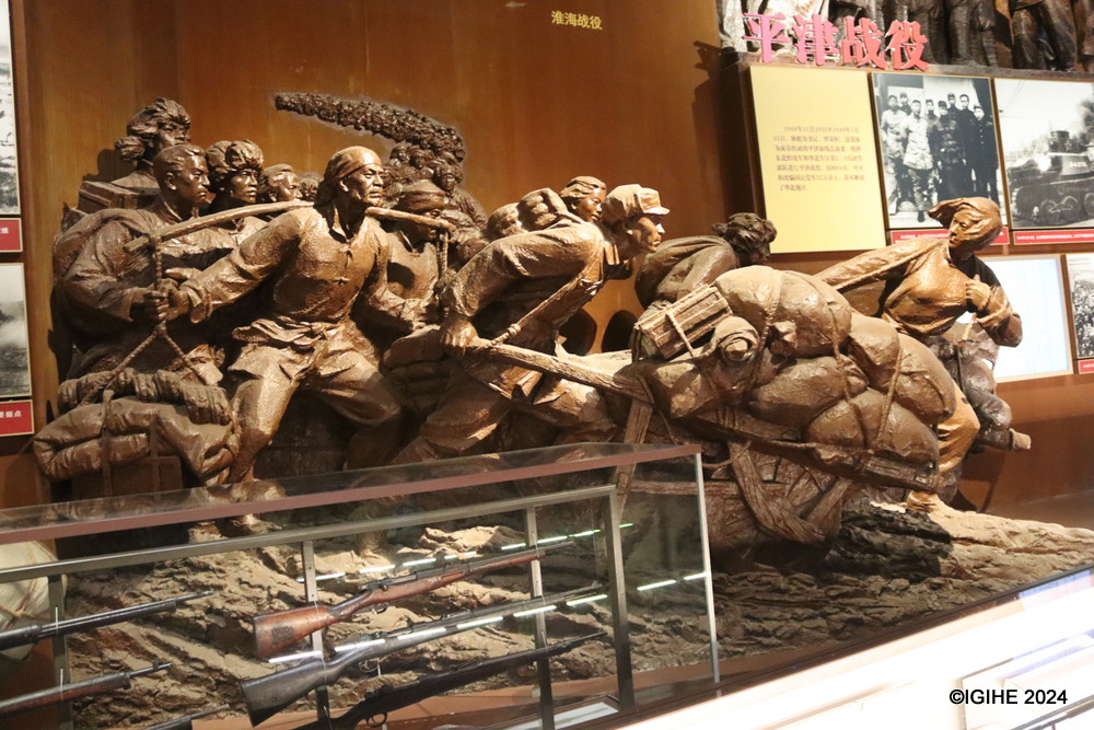 At the memorial, one can see monuments depicting the Long March of the Red Army led by the Communist Party of China (CPC) in the 1930s and the coming into existence of CPC.