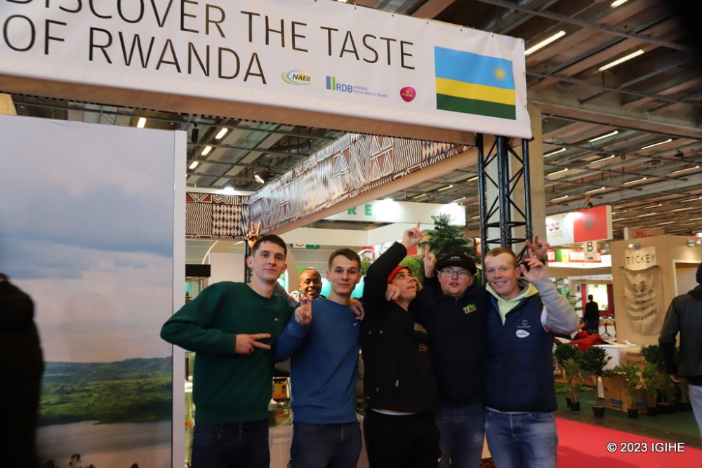 Rwanda's pavilion at the agricultural show in France.