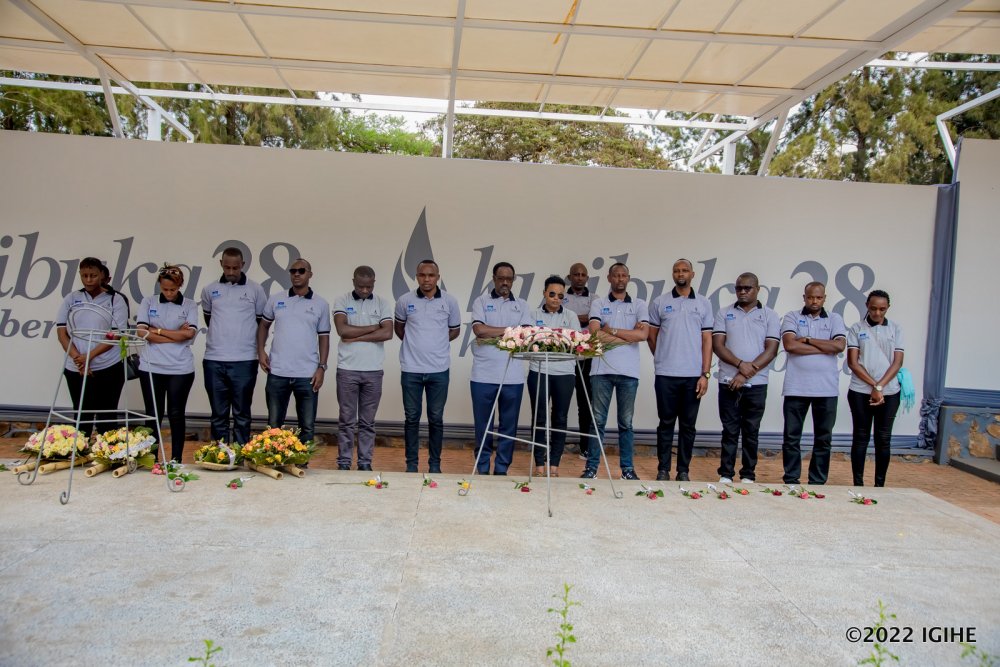 Employees of  Global Risk Advisors Ltd paid homage to victims of Genocide against Tutsi at Kigali Memorial. 