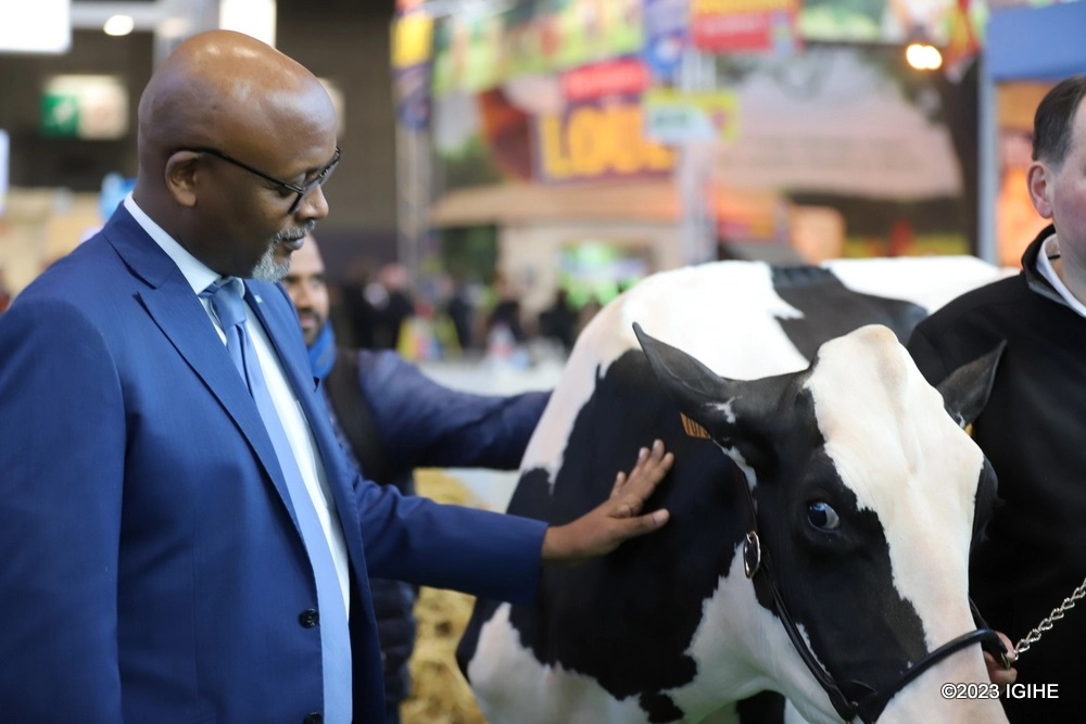 Livestock and their products are also showcased at the trade fair. 