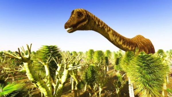 New research suggests that other factors, such as the break-up of continental land masses, sustained volcanic activity and other ecological factors, may possibly have influenced the gradual decline of dinosaurs.