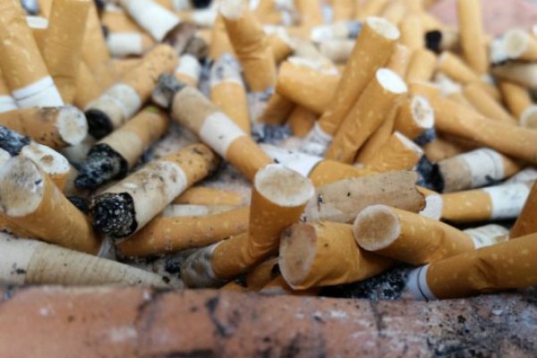 Cigarette butts.