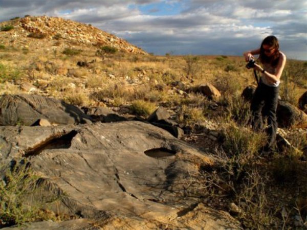 Rosalie Tostevin in Namibia.