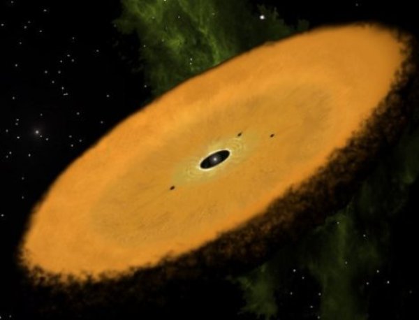 An artist's conception of this unusual system.