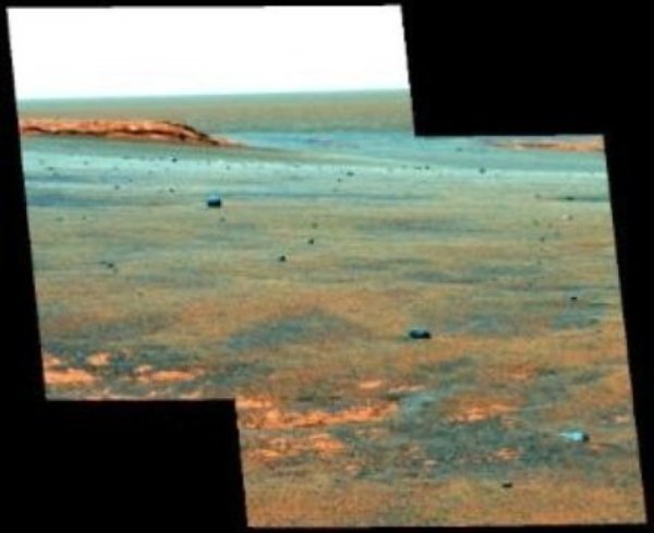 Meteorite accumulation at Victoria Crater.