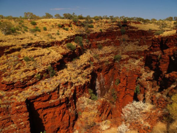 Karijini National Park, Australia. The ancient soils from Australia's Pilbara region (west of Karijini National Park) are similar to those found recently by the Mars rover Curiosity.