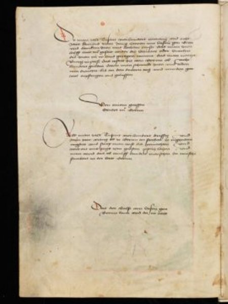 One of the historical documents analysed by the team was a Bernese chronicle which contains the record 'Von einem grossen Sterbot zu Bernn' 1439 (About a great mortality in Bern 1439), Diebold Schilling, Amtliche Berner Chronik (1478-1483), vol. 2, Bern, Burgerbibliothek, Mss.h.h.I.2, p. 6.