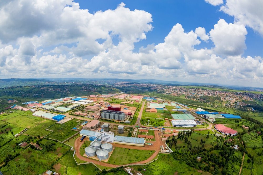 This photo shows the bird's eye view of Kigali Special Economic Zone. Rwanda's economy continues to grow, leading to an increase in tax revenue collected by the RRA.