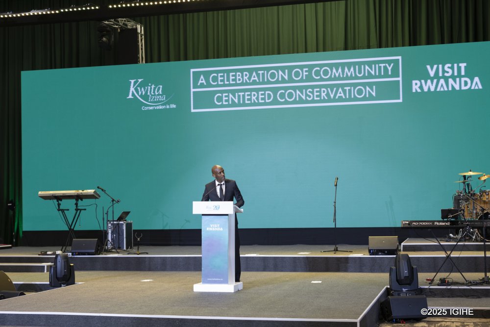 Rwanda Development Board (RDB) CEO Jean-Guy Afrika also spoke at the Gala.