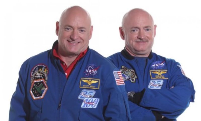 Identical twins, Scott and Mark Kelly, are the subjects of NASA's Twins Study. Scott (left) spent a year in space while Mark (right) stayed on Earth as a control subject. Researchers are looking at the effects of space travel on the human body.