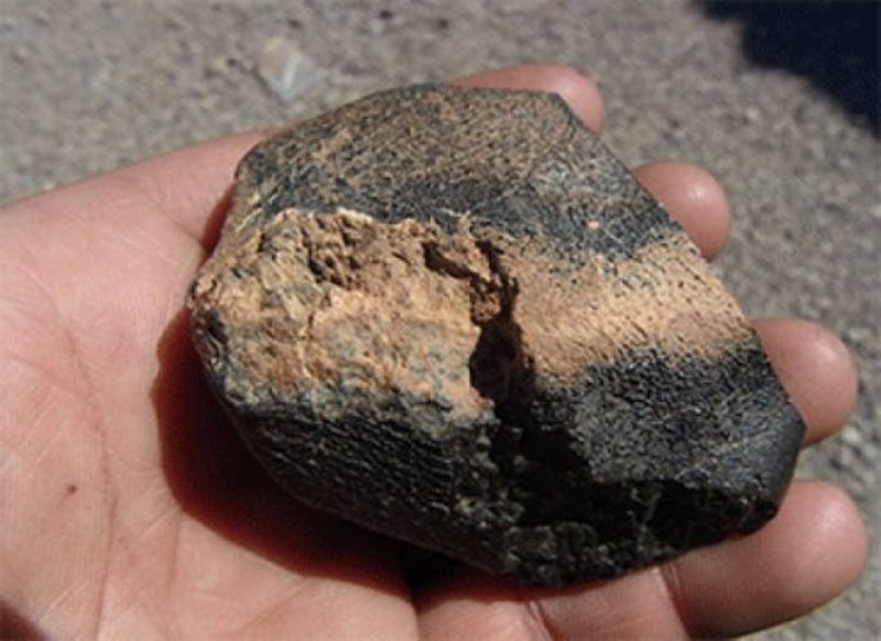 Something slammed into the surface of Mars 1 million years ago, hitting a volcano or lava plain. This impact ejected rocks into space. Fragments of these rocks crossed Earth's orbit and fell as meteorites.