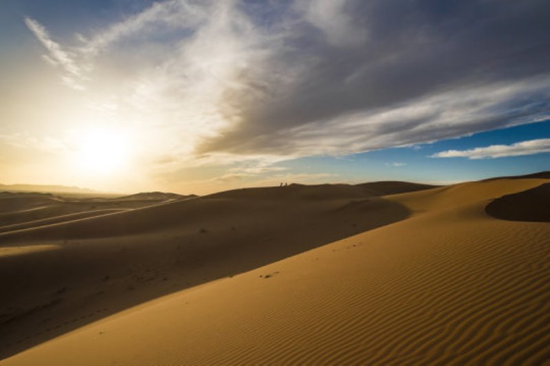 Dunes of the Sahara Desert.
