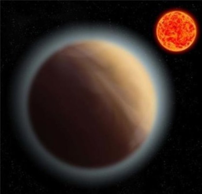 Artist's impression of super-Earth planet GJ 1132b.